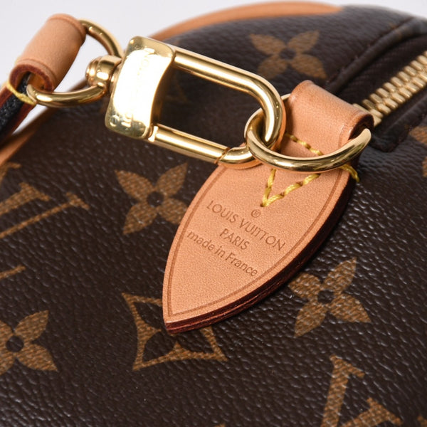 極美品 LOUIS VUITTON ルイヴィトン スピーディ20 バンドリエール 2WAYバッグ M46234 モノグラム ブラウン 中古 4a007191