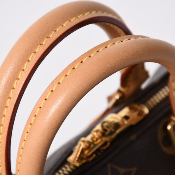 極美品 LOUIS VUITTON ルイヴィトン スピーディ20 バンドリエール 2WAYバッグ M46234 モノグラム ブラウン 中古 4a007191