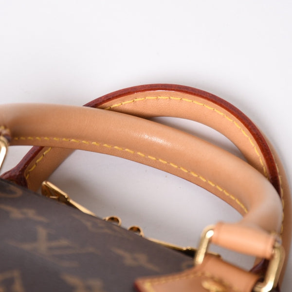 極美品 LOUIS VUITTON ルイヴィトン スピーディ20 バンドリエール 2WAYバッグ M46234 モノグラム ブラウン 中古 4a007191