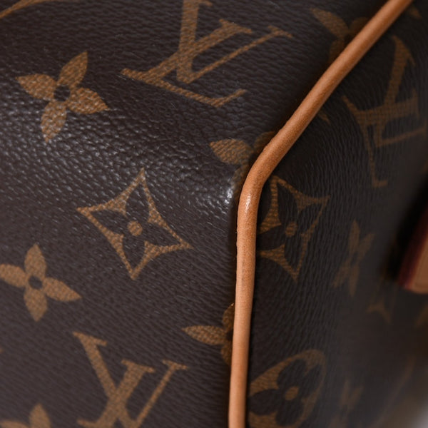 極美品 LOUIS VUITTON ルイヴィトン スピーディ20 バンドリエール 2WAYバッグ M46234 モノグラム ブラウン 中古 4a007191