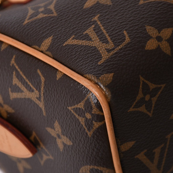 極美品 LOUIS VUITTON ルイヴィトン スピーディ20 バンドリエール 2WAYバッグ M46234 モノグラム ブラウン 中古 4a007191