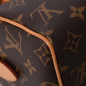 極美品 LOUIS VUITTON ルイヴィトン スピーディ20 バンドリエール 2WAYバッグ M46234 モノグラム ブラウン 中古 4a007191