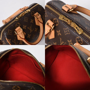 極美品 LOUIS VUITTON ルイヴィトン スピーディ20 バンドリエール 2WAYバッグ M46234 モノグラム ブラウン 中古 4a007191