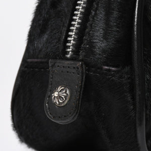 極美品 CHROME HEARTS クロムハーツ TINY GYM BAG タイニー ジムバッグ セメタリークロスパッチ 10パッチ ハラコ シルバー925 中古 4b012199