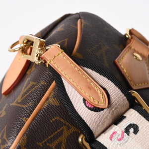極美品 LOUIS VUITTON ルイヴィトン スピーディ20 バンドリエール 2WAYバッグ M46234 モノグラム ブラウン 中古 4a007182