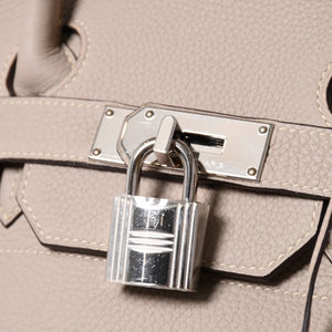極美品 HERMES エルメス オータクロア40 ハンドバッグ トゥルティエールグレー トリヨンクレマンス SV シルバー金具 X刻印 中古 4a007187