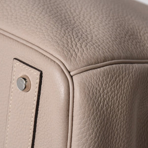 極美品 HERMES エルメス オータクロア40 ハンドバッグ トゥルティエールグレー トリヨンクレマンス SV シルバー金具 X刻印 中古 4a007187