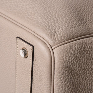 極美品 HERMES エルメス オータクロア40 ハンドバッグ トゥルティエールグレー トリヨンクレマンス SV シルバー金具 X刻印 中古 4a007187