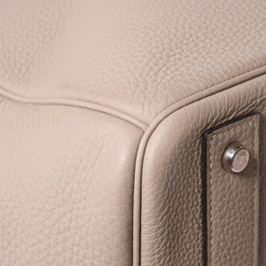 極美品 HERMES エルメス オータクロア40 ハンドバッグ トゥルティエールグレー トリヨンクレマンス SV シルバー金具 X刻印 中古 4a007187