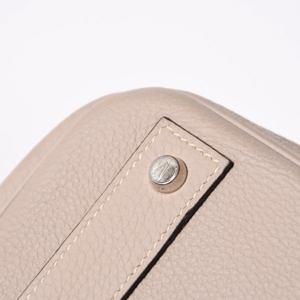 極美品 HERMES エルメス オータクロア40 ハンドバッグ トゥルティエールグレー トリヨンクレマンス SV シルバー金具 X刻印 中古 4a007187