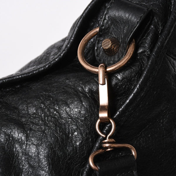 極美品 BALENCIAGA バレンシアガ ジャイアント シティ ハンドバッグ 281770 2WAY ブラック ラムスキン ローズゴールド金具 中古 4a007118