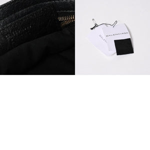 極美品 BALENCIAGA バレンシアガ ジャイアント シティ ハンドバッグ 281770 2WAY ブラック ラムスキン ローズゴールド金具 中古 4a007118