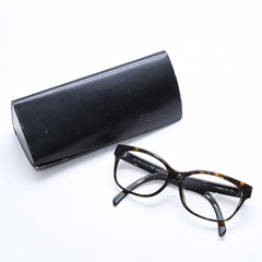 FENDI フェンディ 眼鏡 メガネ アイウェア FFロゴ ブラウン マルチカラー F 1008A サイズ140 美品 中古 4a008286