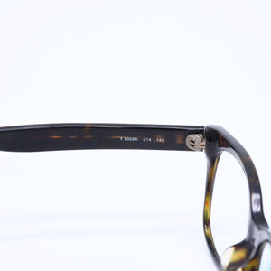 FENDI フェンディ 眼鏡 メガネ アイウェア FFロゴ ブラウン マルチカラー F 1008A サイズ140 美品 中古 4a008286