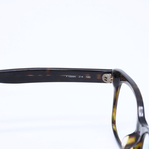 FENDI フェンディ 眼鏡 メガネ アイウェア FFロゴ ブラウン マルチカラー F 1008A サイズ140 美品 中古 4a008286