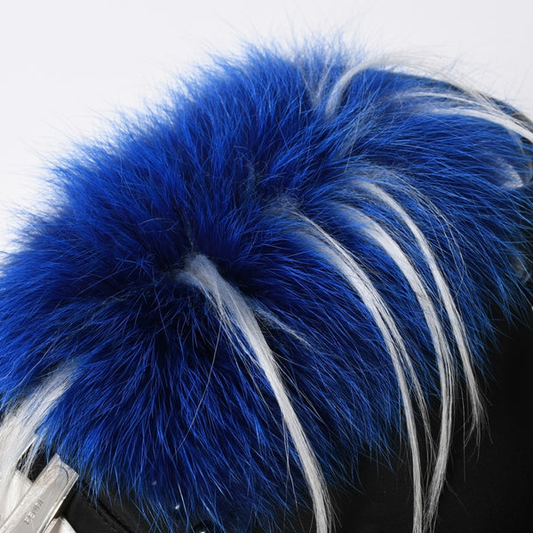 極美品 FENDI フェンディ カール・ラガーフェルド カーリト リュック バッグパック 7VZ016 ナイロン ブラック モンスター 中古 4a006985