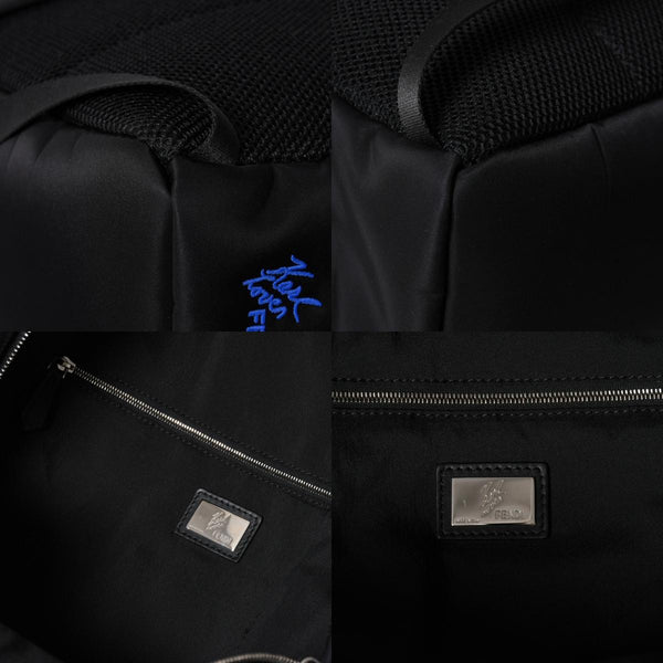 極美品 FENDI フェンディ カール・ラガーフェルド カーリト リュック バッグパック 7VZ016 ナイロン ブラック モンスター 中古 4a006985