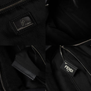 極美品 FENDI フェンディ カール・ラガーフェルド カーリト リュック バッグパック 7VZ016 ナイロン ブラック モンスター 中古 4a006985