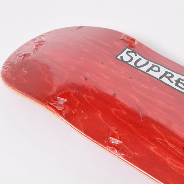 新品同様 Supreme シュプリーム 17AW Mark Gonzales マークゴンザレス Gonz Ramm スケートボード デッキ レッド 8.375インチ 中古 4a007206