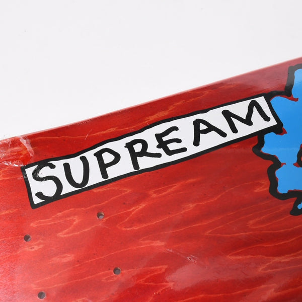 新品同様 Supreme シュプリーム 17AW Mark Gonzales マークゴンザレス Gonz Ramm スケートボード デッキ レッド 8.375インチ 中古 4a007206