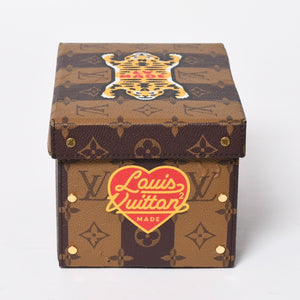 LOUIS VUITTON ルイヴィトン カードボックス GI0718 NIGO ニゴー タイガー モノグラムキャンバス ブラウン ゴールド金具 限定 良品 中古 4a007193