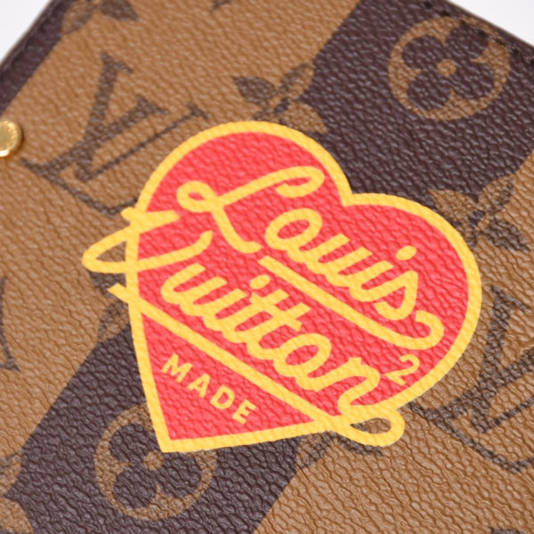 LOUIS VUITTON ルイヴィトン カードボックス GI0718 NIGO ニゴー タイガー モノグラムキャンバス ブラウン ゴールド金具 限定 良品 中古 4a007193