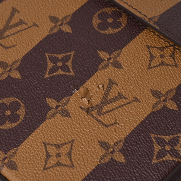 LOUIS VUITTON ルイヴィトン カードボックス GI0718 NIGO ニゴー タイガー モノグラムキャンバス ブラウン ゴールド金具 限定 良品 中古 4a007193