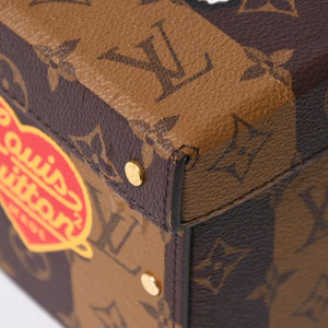 LOUIS VUITTON ルイヴィトン カードボックス GI0718 NIGO ニゴー タイガー モノグラムキャンバス ブラウン ゴールド金具 限定 良品 中古 4a007193