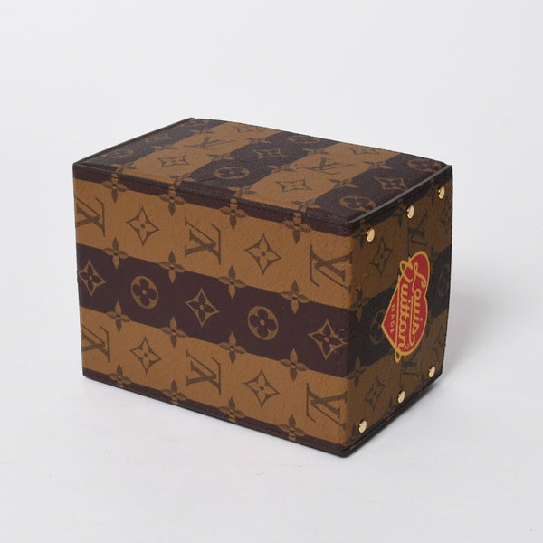 LOUIS VUITTON ルイヴィトン カードボックス GI0718 NIGO ニゴー タイガー モノグラムキャンバス ブラウン ゴールド金具 限定 良品 中古 4a007193