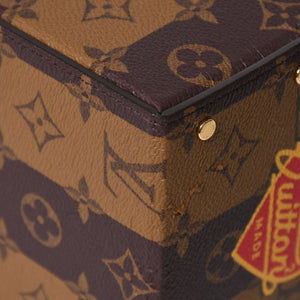 LOUIS VUITTON ルイヴィトン カードボックス GI0718 NIGO ニゴー タイガー モノグラムキャンバス ブラウン ゴールド金具 限定 良品 中古 4a007193