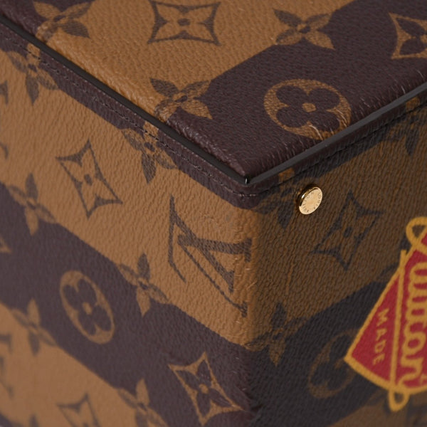LOUIS VUITTON ルイヴィトン カードボックス GI0718 NIGO ニゴー タイガー モノグラムキャンバス ブラウン ゴールド金具 限定 良品 中古 4a007193