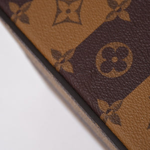 LOUIS VUITTON ルイヴィトン カードボックス GI0718 NIGO ニゴー タイガー モノグラムキャンバス ブラウン ゴールド金具 限定 良品 中古 4a007193