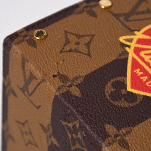 LOUIS VUITTON ルイヴィトン カードボックス GI0718 NIGO ニゴー タイガー モノグラムキャンバス ブラウン ゴールド金具 限定 良品 中古 4a007193