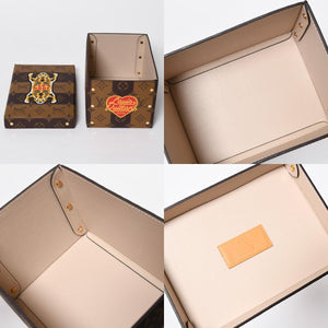 LOUIS VUITTON ルイヴィトン カードボックス GI0718 NIGO ニゴー タイガー モノグラムキャンバス ブラウン ゴールド金具 限定 良品 中古 4a007193