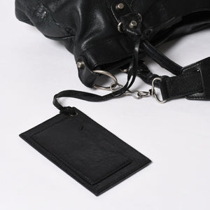 BALENCIAGA バレンシアガ ザ ファースト ハンドバッグ 103208 2WAY ショルダーバッグ ブラック レザー シルバー金具 美品 中古 4a007213