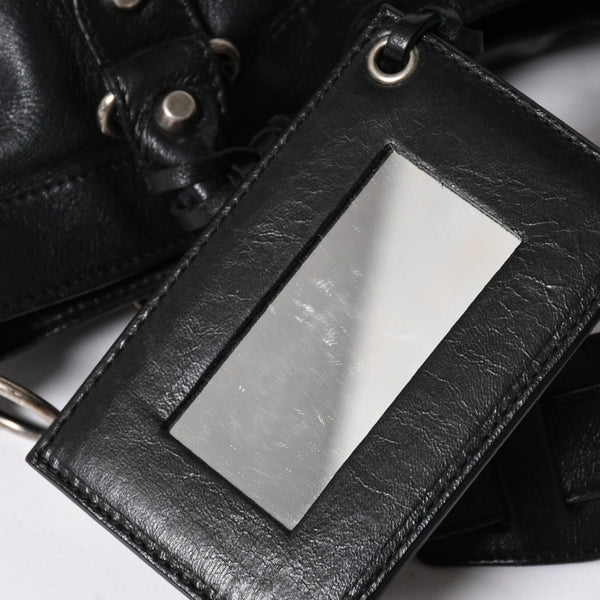 BALENCIAGA バレンシアガ ザ ファースト ハンドバッグ 103208 2WAY ショルダーバッグ ブラック レザー シルバー金具 美品 中古 4a007213