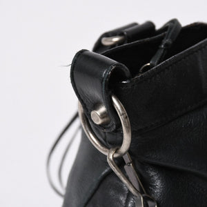 BALENCIAGA バレンシアガ ザ ファースト ハンドバッグ 103208 2WAY ショルダーバッグ ブラック レザー シルバー金具 美品 中古 4a007213
