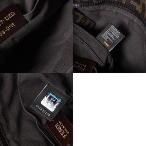 極美品 FENDI フェンディ ショルダーバッグ ズッカ柄 FFロゴ ブラウン ブラック ゴールド金具 7VA207-UZD 中古 4a006499