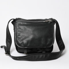 極美品 CHROME HEARTS クロムハーツ SOFT SHOULDER TINY タイニー ソフトショルダーバッグ ガンスリンガー ダガー ブラック 中古 4a007438