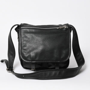 極美品 CHROME HEARTS クロムハーツ SOFT SHOULDER TINY タイニー ソフトショルダーバッグ ガンスリンガー ダガー ブラック 中古 4a007438