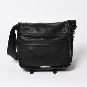 極美品 CHROME HEARTS クロムハーツ SOFT SHOULDER TINY タイニー ソフトショルダーバッグ ガンスリンガー ダガー ブラック 中古 4a007438