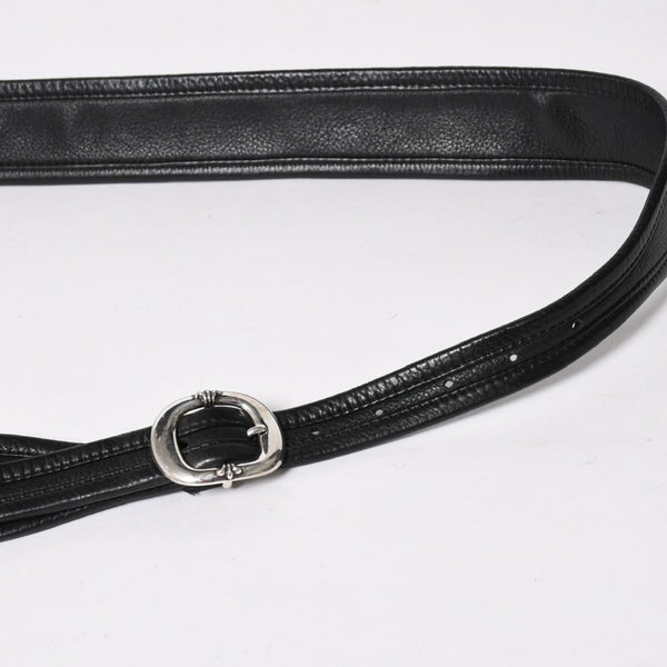 極美品 CHROME HEARTS クロムハーツ SOFT SHOULDER TINY タイニー ソフトショルダーバッグ ガンスリンガー ダガー ブラック 中古 4a007438