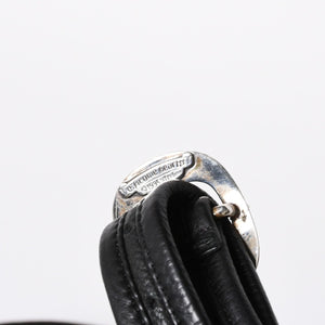 極美品 CHROME HEARTS クロムハーツ SOFT SHOULDER TINY タイニー ソフトショルダーバッグ ガンスリンガー ダガー ブラック 中古 4a007438