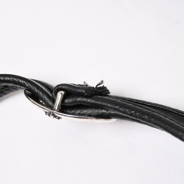 極美品 CHROME HEARTS クロムハーツ SOFT SHOULDER TINY タイニー ソフトショルダーバッグ ガンスリンガー ダガー ブラック 中古 4a007438