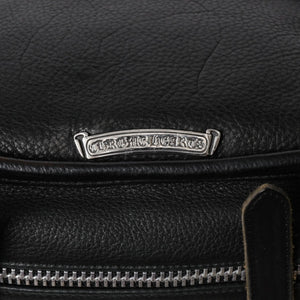 極美品 CHROME HEARTS クロムハーツ SOFT SHOULDER TINY タイニー ソフトショルダーバッグ ガンスリンガー ダガー ブラック 中古 4a007438