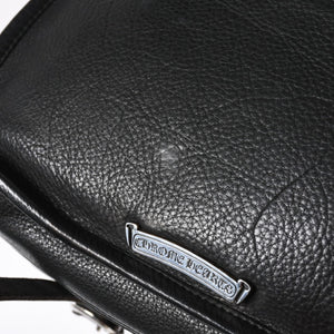 極美品 CHROME HEARTS クロムハーツ SOFT SHOULDER TINY タイニー ソフトショルダーバッグ ガンスリンガー ダガー ブラック 中古 4a007438