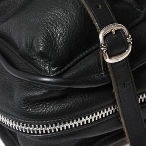 極美品 CHROME HEARTS クロムハーツ SOFT SHOULDER TINY タイニー ソフトショルダーバッグ ガンスリンガー ダガー ブラック 中古 4a007438