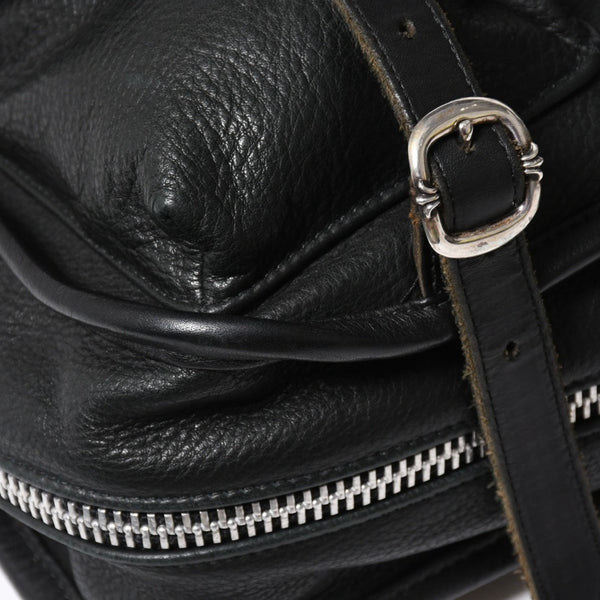 極美品 CHROME HEARTS クロムハーツ SOFT SHOULDER TINY タイニー ソフトショルダーバッグ ガンスリンガー ダガー ブラック 中古 4a007438