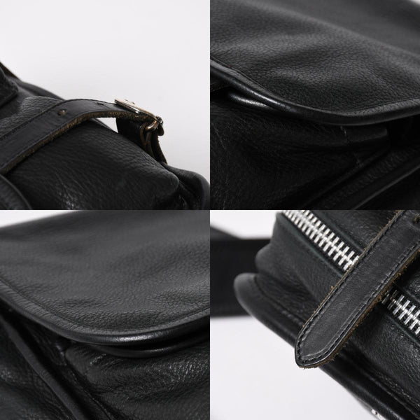 極美品 CHROME HEARTS クロムハーツ SOFT SHOULDER TINY タイニー ソフトショルダーバッグ ガンスリンガー ダガー ブラック 中古 4a007438