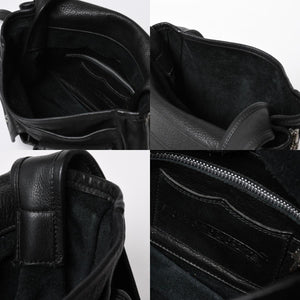 極美品 CHROME HEARTS クロムハーツ SOFT SHOULDER TINY タイニー ソフトショルダーバッグ ガンスリンガー ダガー ブラック 中古 4a007438